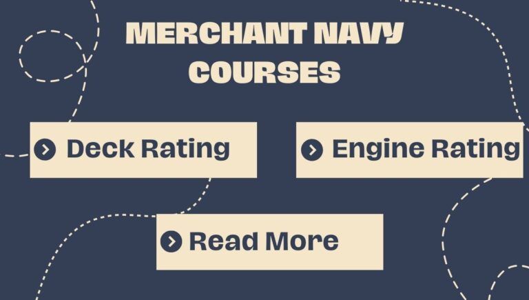 This image shows different kinds of courses available after 10th for students preparing for merchant navy
