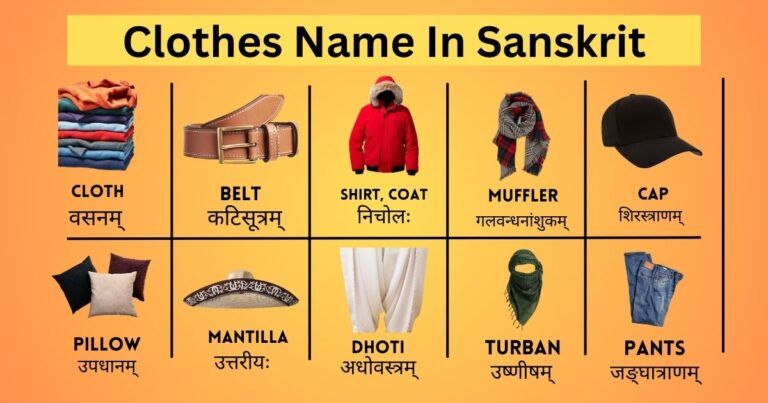 All you need to know about Clothes Name In Sanskrit​