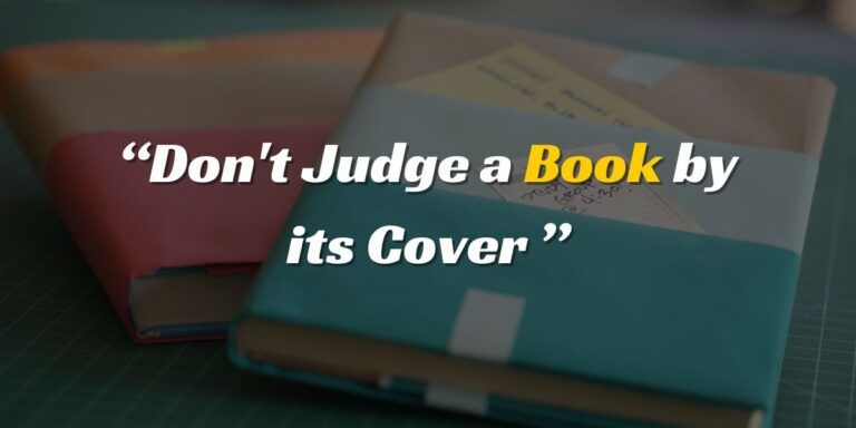 Don't Judge a Book by its Cover Expansion of Idea