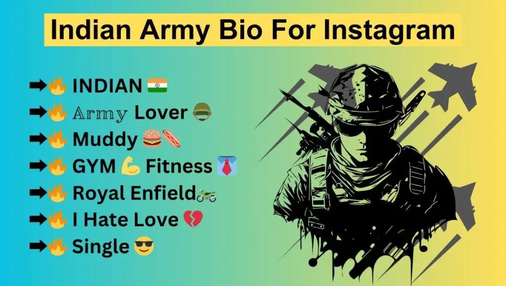 Indian Army Bio For Instagram