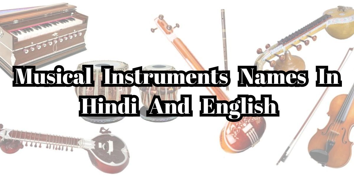 Musical Instruments Names In Hindi And English