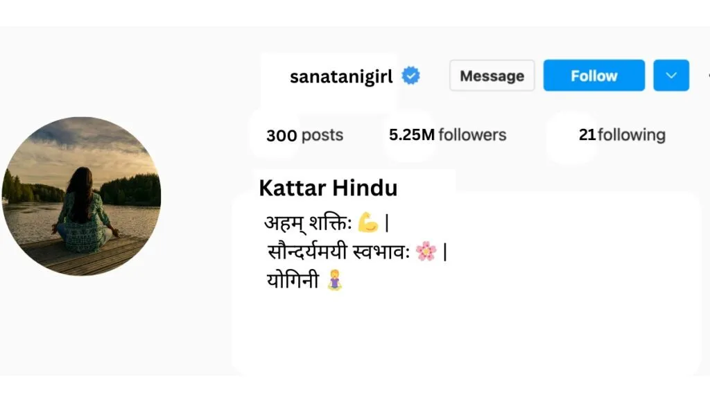 Sanatani Bio for Instagram for girls