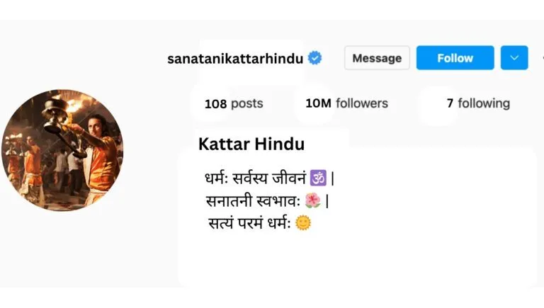 Sanatani Bio for Instagram in Sanskrit