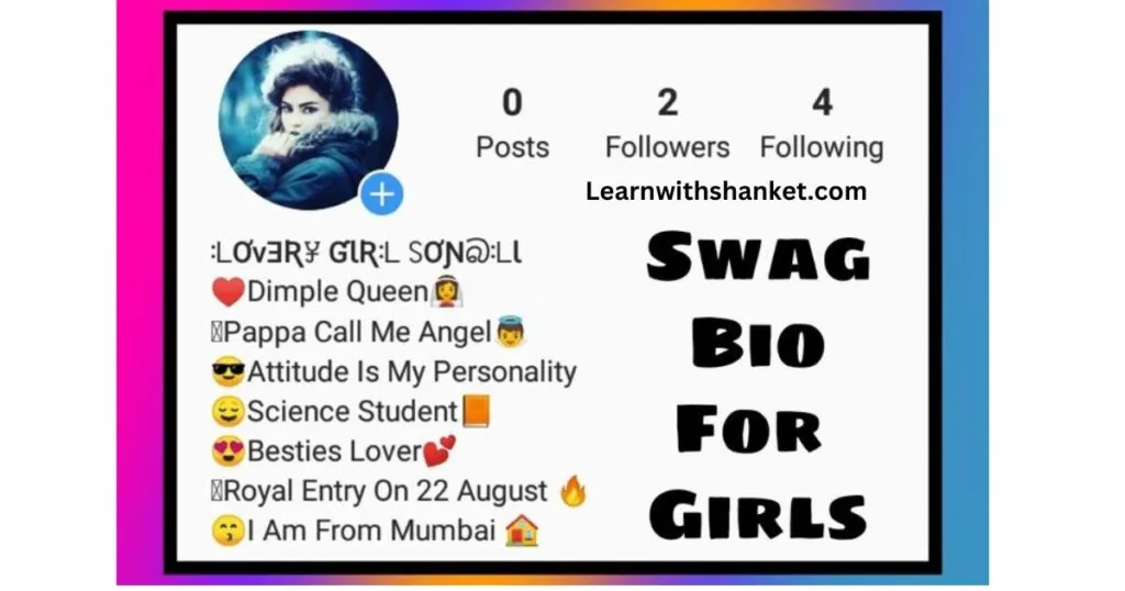 swag attitude bio for instagram for girl
