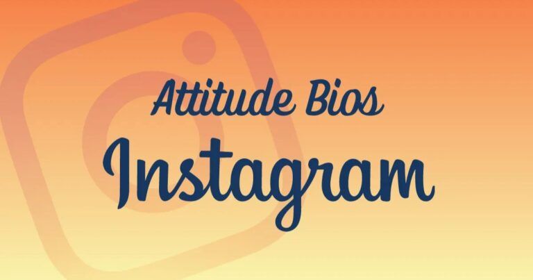 attitude bio for instagram