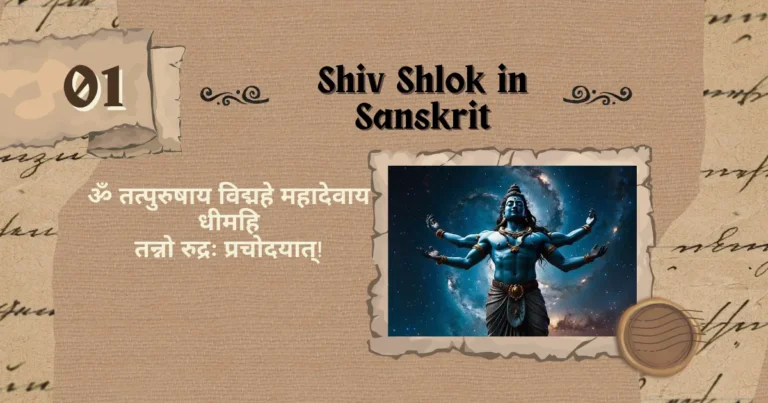 In this image about of Shiv Shlok in Sanskrit
