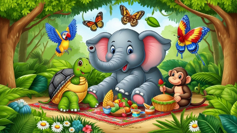 Summary of Elephant and Friends Story (Elephant and Friends Story in Short)